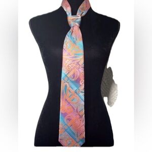 Stacy Adams Multicolor Paisley Neck Tie